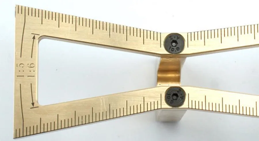 Dovetail Mortise Gauge Hand Cut Copper Marker Template H