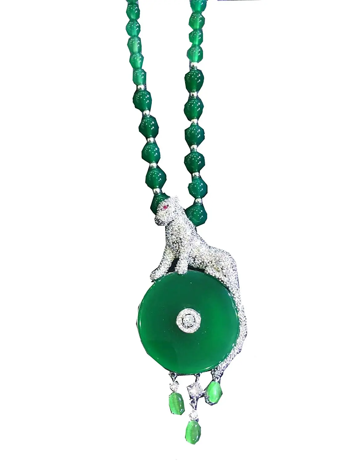Koraba Fine Jewelry Natural Green Jade Pendant 925 Silver Leopard Head Necklace Free Shipping
Koraba Fine Jewelry Natural Green Jade Pendant 925 Silver Leopard Head Necklace Free Shipping