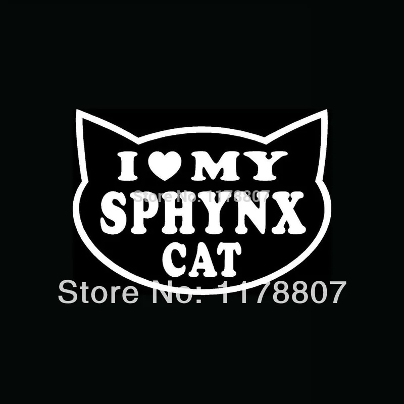 12.2cm x 8.9cm I Love My Sphynx Cat Sticker Car Rear Windshield Truck Bumper Door Laptop Kayak Art Wall Vinyl Decal 13 Colors
12.2cm x 8.9cm I Love My Sphynx Cat Sticker Car Rear Windshield Truck Bumper Door Laptop Kayak Art Wall Vinyl Decal 13 Colors