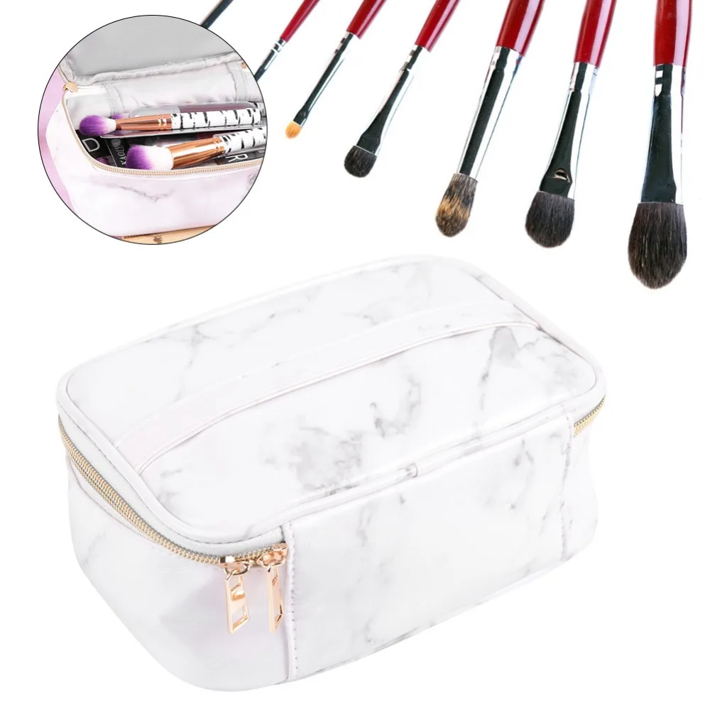 brand new women fashionable makeup bag marble print bags durable PU square shape cosmetic brush organizer bag makeup tool kits
brand new women fashionable makeup bag marble print bags durable PU square shape cosmetic brush organizer bag makeup tool kits