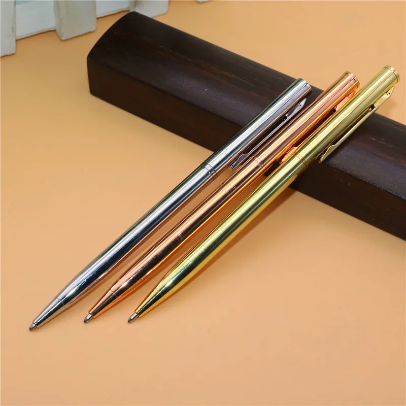 60 pcs Mini Metal Durable Ballpoint Pen Rotating exquisite Pen Portable BallPoint Pen Exquisite Writing tool stationery Supplies
60 pcs Mini Metal Durable Ballpoint Pen Rotating exquisite Pen Portable BallPoint Pen Exquisite Writing tool stationery Supplies