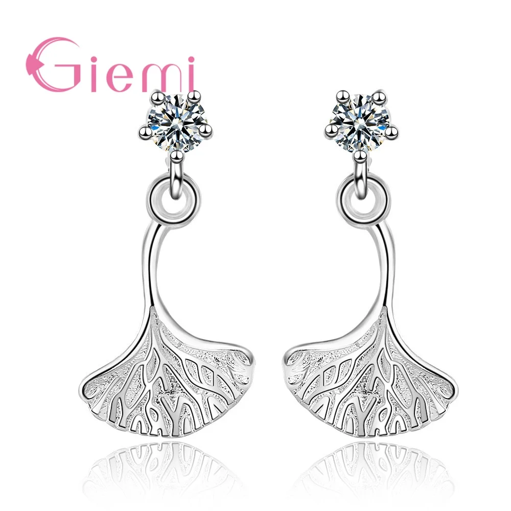 925 Silver Fresh Fashion Sweet Ginkgo Eardrops Sparkling Crystal Short Trendy Earrings Elegant Jewelry For Women Girl Wife
925 Silver Fresh Fashion Sweet Ginkgo Eardrops Sparkling Crystal Short Trendy Earrings Elegant Jewelry For Women Girl Wife