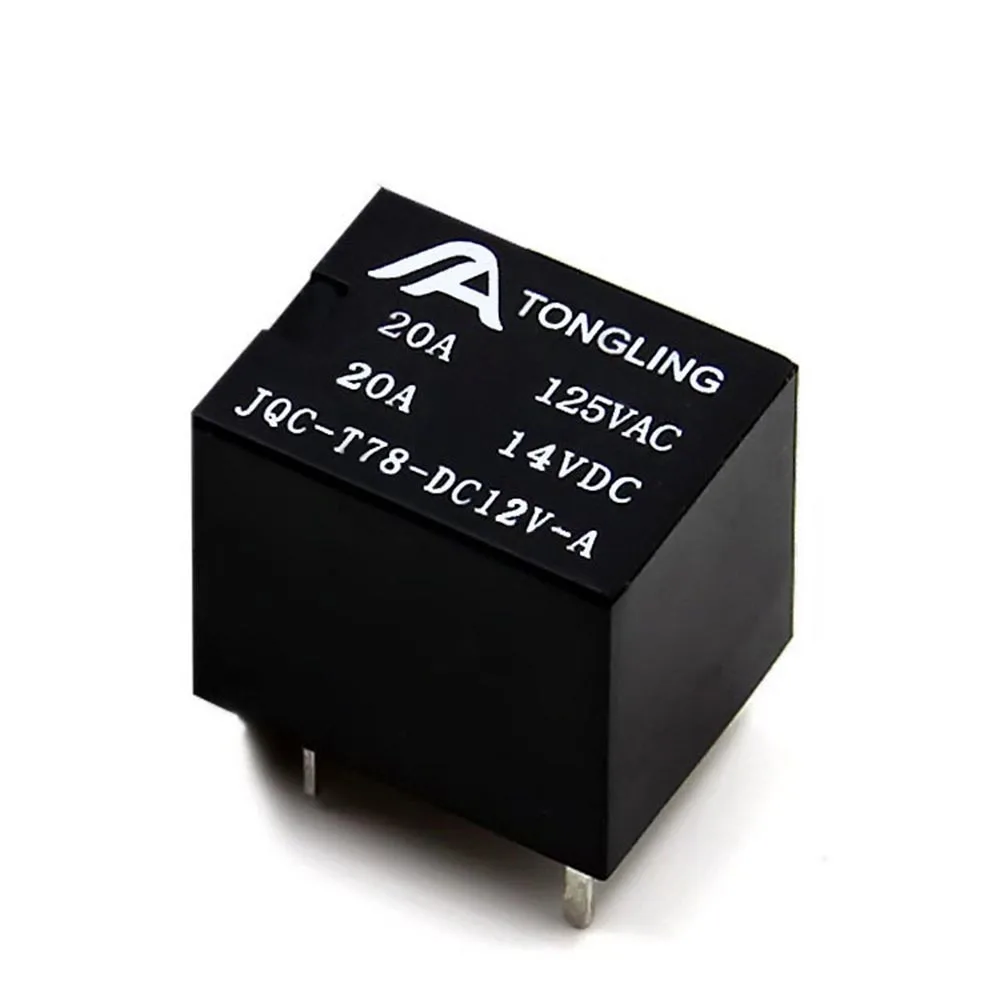 20pcs 4Pins 12V Automotive Relays, 20A 5V/12V/24V Car Relay T78 SRA-12VDC-CL Normally Open
20pcs 4Pins 12V Automotive Relays, 20A 5V/12V/24V Car Relay T78 SRA-12VDC-CL Normally Open