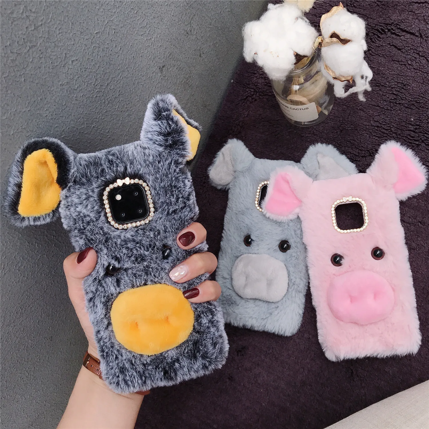 Rabbit Hair Pig Plush Phone Case For Huawei P20 Mate 20 P30 Pro P20 Lite Mate 20X Mate 9 10 P9 P10 Plus Honor 10 20 Pro Fur Case
Rabbit Hair Pig Plush Phone Case For Huawei P20 Mate 20 P30 Pro P20 Lite Mate 20X Mate 9 10 P9 P10 Plus Honor 10 20 Pro Fur Case