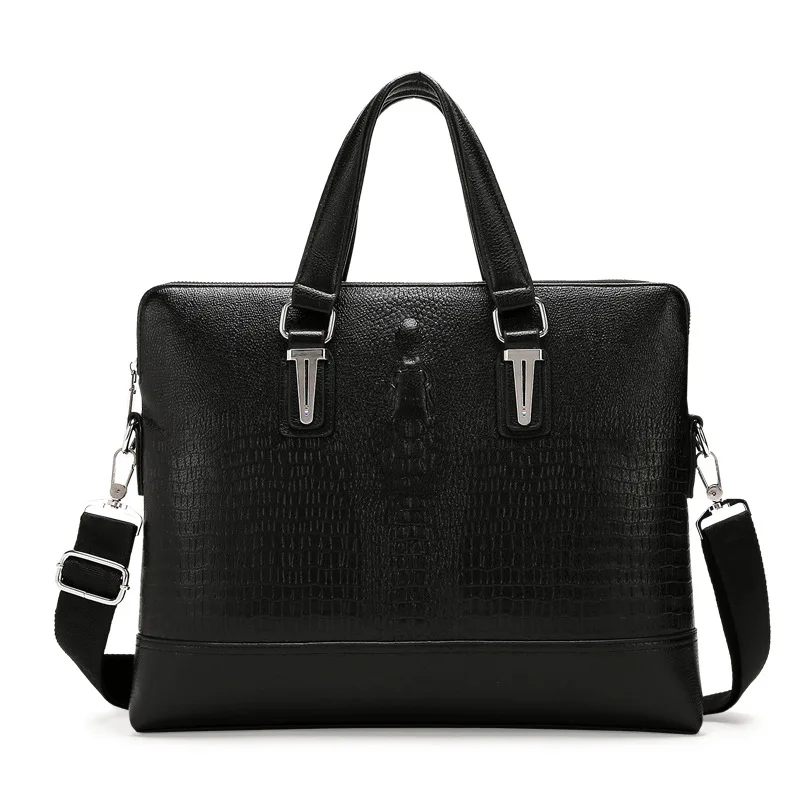 Business Crocodile Grain Men's Bag Messenger Men Briefcase Laptop Man Bag Leather Black Solid Large Capacity Mens Document Bag
Business Crocodile Grain Men's Bag Messenger Men Briefcase Laptop Man Bag Leather Black Solid Large Capacity Mens Document Bag
