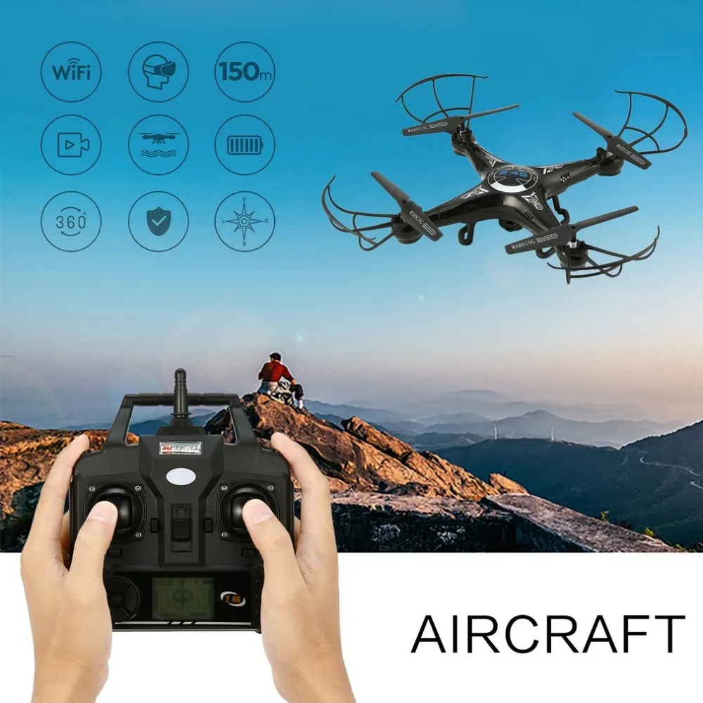 

3MP RC Camera Quadcopter Drone Aircraft Toy Headless Mode Remote Control Helicopter Mini Dron Quadcopter with High Quality Gift