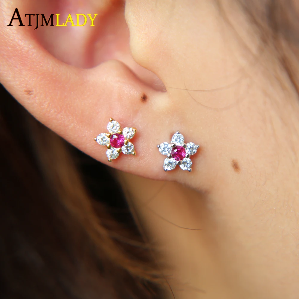 Authentic 925 Sterling Silver tiny cz flower 2018 spring design cute girl studs red cz tiny mini small flower stud earring 925
Authentic 925 Sterling Silver tiny cz flower 2018 spring design cute girl studs red cz tiny mini small flower stud earring 925