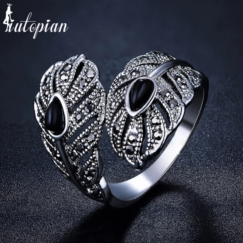 Iutopian Brand New Arrival Vintage Retro Peacock Feather Unqiue Ring Anels For Women Anti Allergy #A1937black
Iutopian Brand New Arrival Vintage Retro Peacock Feather Unqiue Ring Anels For Women Anti Allergy #A1937black