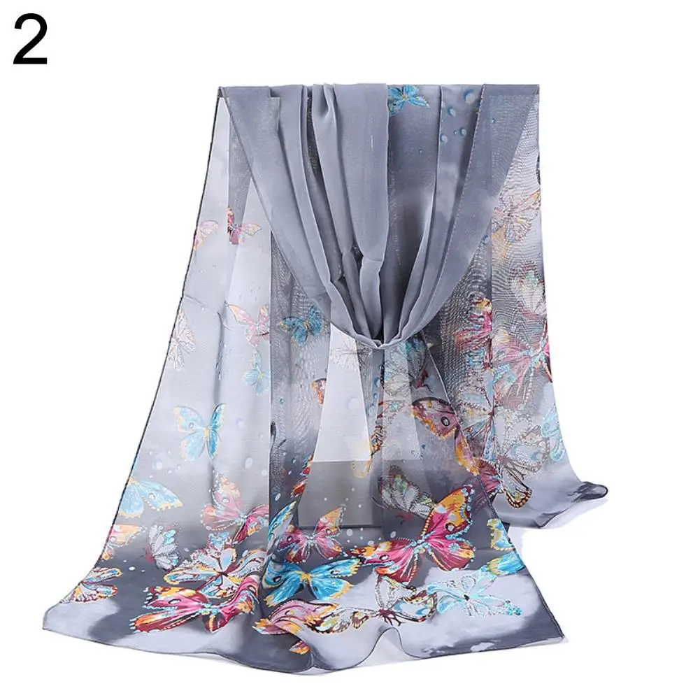 Fashion Women Scarves Chiffon Cute Butterflies Printed Scarf Long Soft Shawl Autumn
Fashion Women Scarves Chiffon Cute Butterflies Printed Scarf Long Soft Shawl Autumn