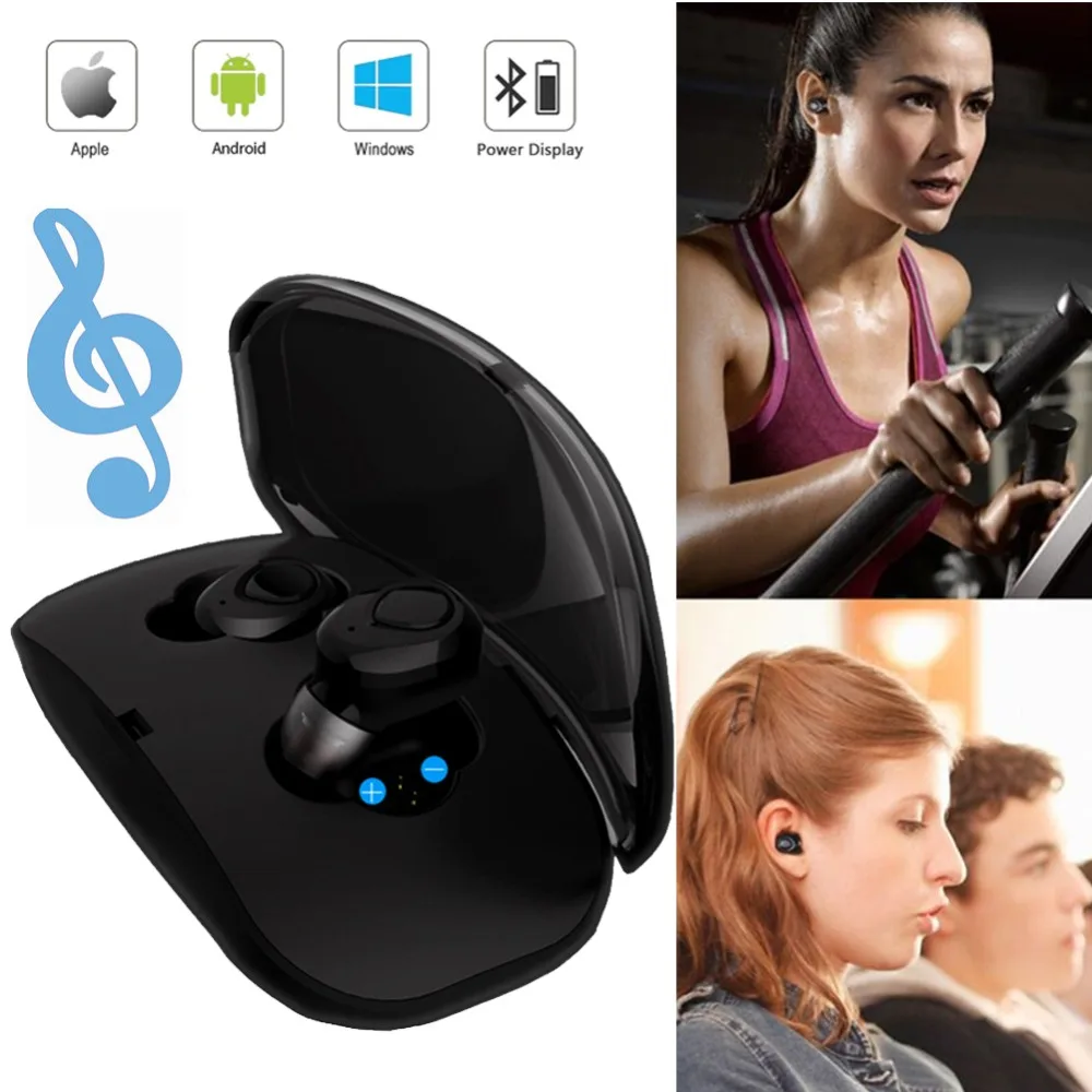 

Twins Wireless Earbuds V4.2 Stereo Earphones Mini In Ear Headset With Charging Case For Samsung S10 S10e S9 S8 S7