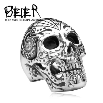 Beier new store 316L Stainless Steel ring Flower Garden Exclusive men skull ring personality Fashion jewelry LLBR8-150R
Beier new store 316L Stainless Steel ring Flower Garden Exclusive men skull ring personality Fashion jewelry LLBR8-150R