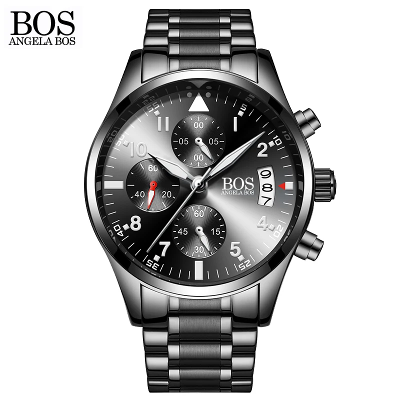 ANGELA BOS Top Luxury Brand Chronograph Timer Fashion Men Quartz-watch Luminous Calendar Date Stainless Steel Mens Watches
ANGELA BOS Top Luxury Brand Chronograph Timer Fashion Men Quartz-watch Luminous Calendar Date Stainless Steel Mens Watches