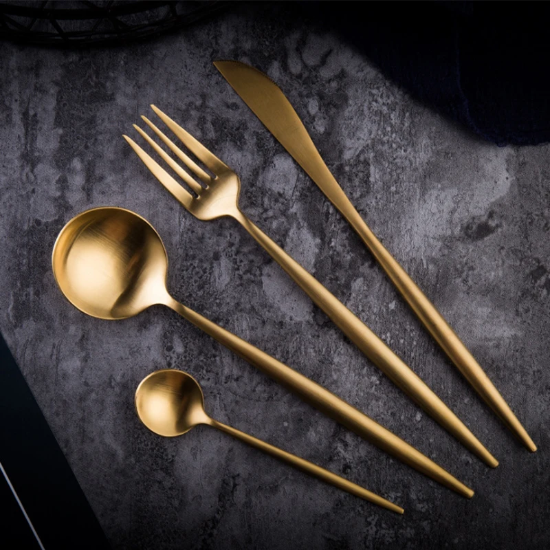 ODIFAN 1-Piece Stainless Steel Dinnerware Set White Gold Black Knife Fork Tableware Cutlery Dinner Tableware Kitchen Accessories
ODIFAN 1-Piece Stainless Steel Dinnerware Set White Gold Black Knife Fork Tableware Cutlery Dinner Tableware Kitchen Accessories
