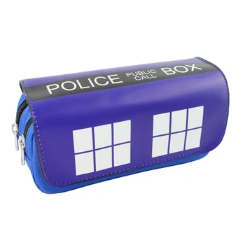 Hot Doctor Who Pen Bag Purse Blue Police Box Big Capacity Double Zipper Pencil Case Stationery Students Leather Wallets
Hot Doctor Who Pen Bag Purse Blue Police Box Big Capacity Double Zipper Pencil Case Stationery Students Leather Wallets