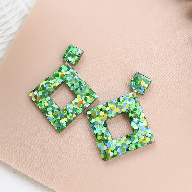 Resin Earrings Sequin Earrings Korean Women Ladies Party 2019 Fashion Trendy Geometric Colorful Long Rectangle Drop Jewelry
Resin Earrings Sequin Earrings Korean Women Ladies Party 2019 Fashion Trendy Geometric Colorful Long Rectangle Drop Jewelry