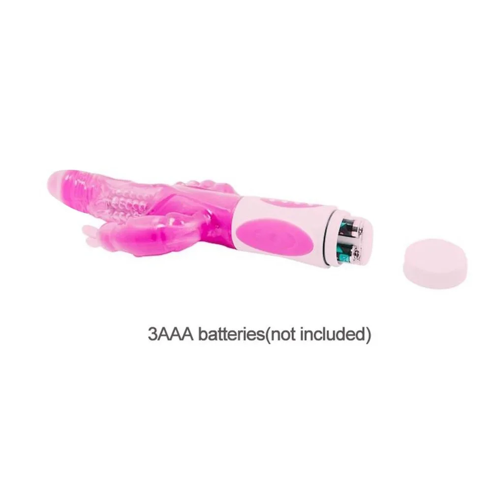 12 Modes Vibration 4 Function 360 Rotation Double Penetrations Rabbit Anal Vibrator for Men and Woman