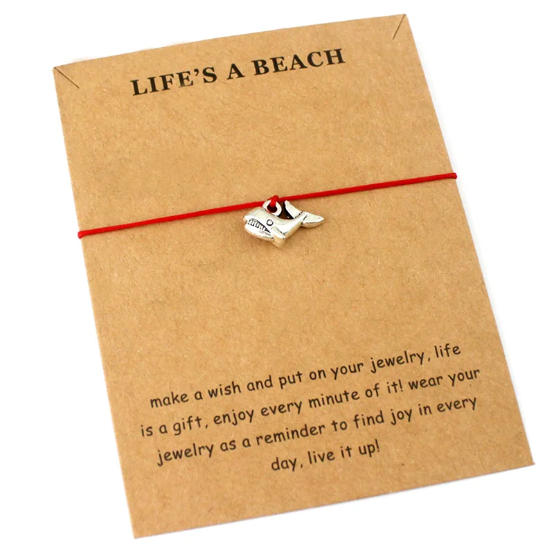 Fish Shark Mermaid Beach Ocean Charms Adjustable Bracelets Women Men Love Best Friends Fashion Jewelry Summer Christmas Gift
Fish Shark Mermaid Beach Ocean Charms Adjustable Bracelets Women Men Love Best Friends Fashion Jewelry Summer Christmas Gift