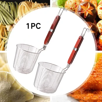 Cooking Spoon Fried Food Noodle Hot Pot Strainers Filter Wood Handle Colander Stainless Steel Kitchen
Cooking Spoon Fried Food Noodle Hot Pot Strainers Filter Wood Handle Colander Stainless Steel Kitchen
