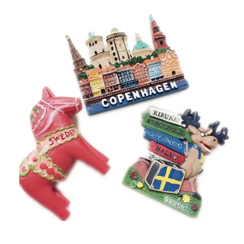 Sweden Tourist Souvenir Animal Horse Elk Fridge Magnets Refrigerator Magnetic Stickers Crafts Gifts for Home Decor
Sweden Tourist Souvenir Animal Horse Elk Fridge Magnets Refrigerator Magnetic Stickers Crafts Gifts for Home Decor