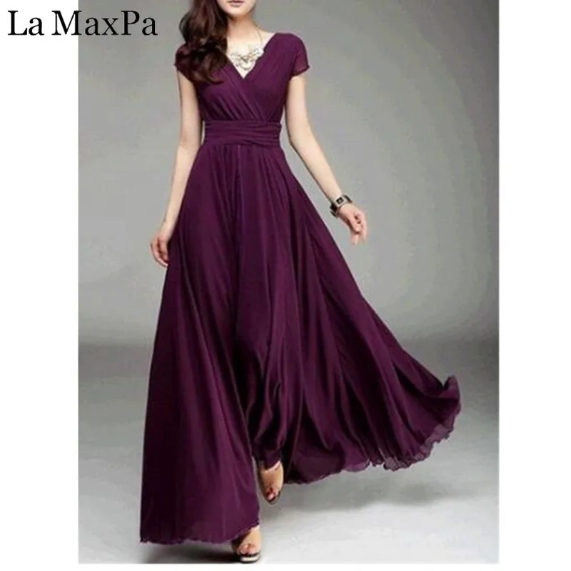 Womens Dress Bohemian Long Maxi Sexy Woman Maxi Long Summer Boho Beach Evening Party V-Neck Floor Length Chiffon Pleated Dresses
Womens Dress Bohemian Long Maxi Sexy Woman Maxi Long Summer Boho Beach Evening Party V-Neck Floor Length Chiffon Pleated Dresses