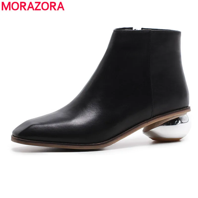 MORAZORA 2019 new fashion ankle boots for women genuine leather autumn boots zipper comfortable casual boots woman
MORAZORA 2019 new fashion ankle boots for women genuine leather autumn boots zipper comfortable casual boots woman