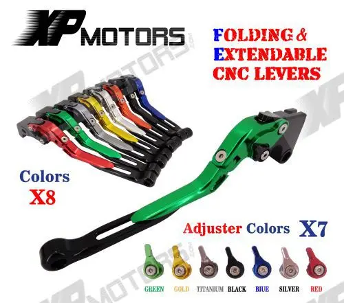 CNC Folding & Extending Brake Clutch Lever For Kawasaki ZX1400 ZX14R ZZR1400 2006-2015 GTR1400 Concours 2007-2015
CNC Folding & Extending Brake Clutch Lever For Kawasaki ZX1400 ZX14R ZZR1400 2006-2015 GTR1400 Concours 2007-2015