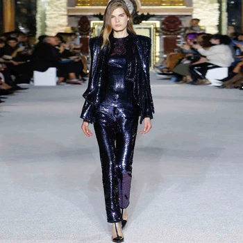 New Celebrity Party Jumpsuit Women Long Sleeve V-Neck 2 Two Piece Set Sequined Elegant Sexy NightClub Full Length Jumpsuit Women
New Celebrity Party Jumpsuit Women Long Sleeve V-Neck 2 Two Piece Set Sequined Elegant Sexy NightClub Full Length Jumpsuit Women