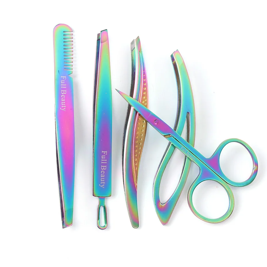 5pcs Stainless Steel Chameleon Eyebrow Tweezers Rainbow Extension Trimmer Clip Hair Remover Cuticle Scissor Manicure JIFBM1-5-1
5pcs Stainless Steel Chameleon Eyebrow Tweezers Rainbow Extension Trimmer Clip Hair Remover Cuticle Scissor Manicure JIFBM1-5-1