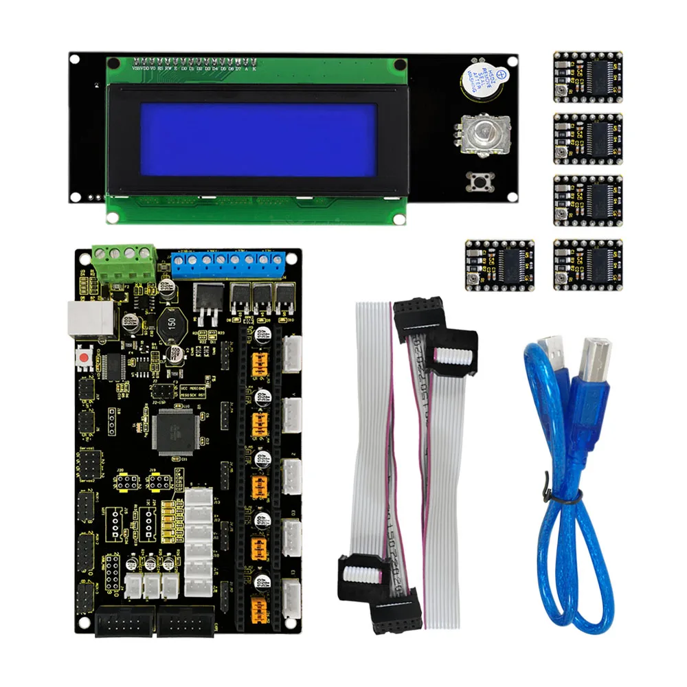 Free shippin! Keyestudio MKS GEN V1.2+2004LCD Control+ 5x8825 Drive+USB+Adaptor for 3D DIY Printer kit
Free shippin! Keyestudio MKS GEN V1.2+2004LCD Control+ 5x8825 Drive+USB+Adaptor for 3D DIY Printer kit