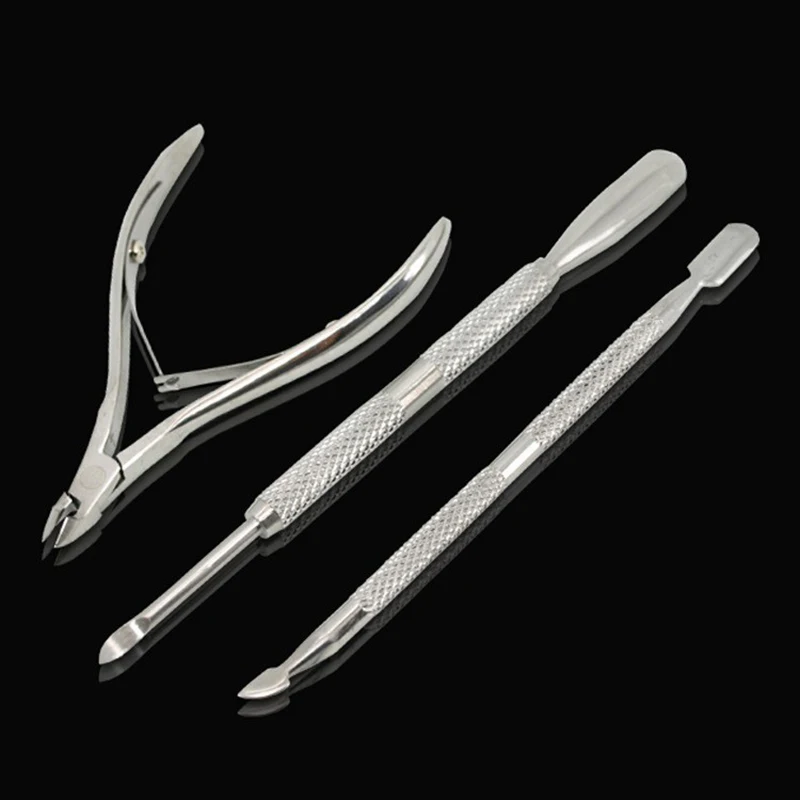 New 3pcs/set Nail Cuticle Scissors Pusher Remover Cutter Stainless Steel Cuticle Nipper Clipper Manicure Nail Art Tool Set
New 3pcs/set Nail Cuticle Scissors Pusher Remover Cutter Stainless Steel Cuticle Nipper Clipper Manicure Nail Art Tool Set