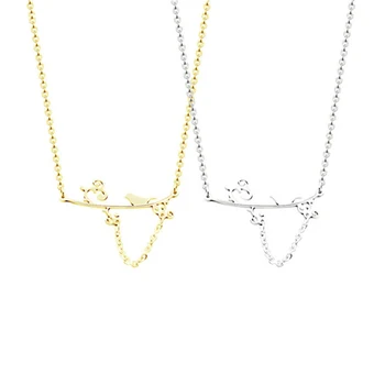 Wholesale Cute Bird On Tree Necklace For Women Fashion Jewelry Short Chain Stainless Steel Necklace Pendant Party Gift
Wholesale Cute Bird On Tree Necklace For Women Fashion Jewelry Short Chain Stainless Steel Necklace Pendant Party Gift