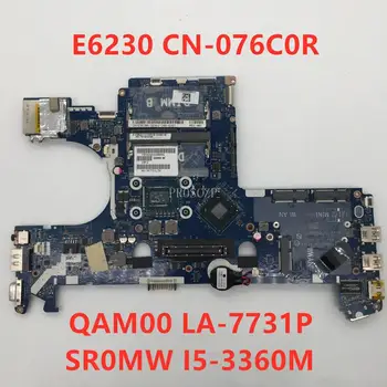 Free shipping For latitude E6230 Laptop motherboard CN-076C0R 076C0R 76C0R QAM00 LA-7731P With SR0MW I5-3360M 100% working well
Free shipping For latitude E6230 Laptop motherboard CN-076C0R 076C0R 76C0R QAM00 LA-7731P With SR0MW I5-3360M 100% working well