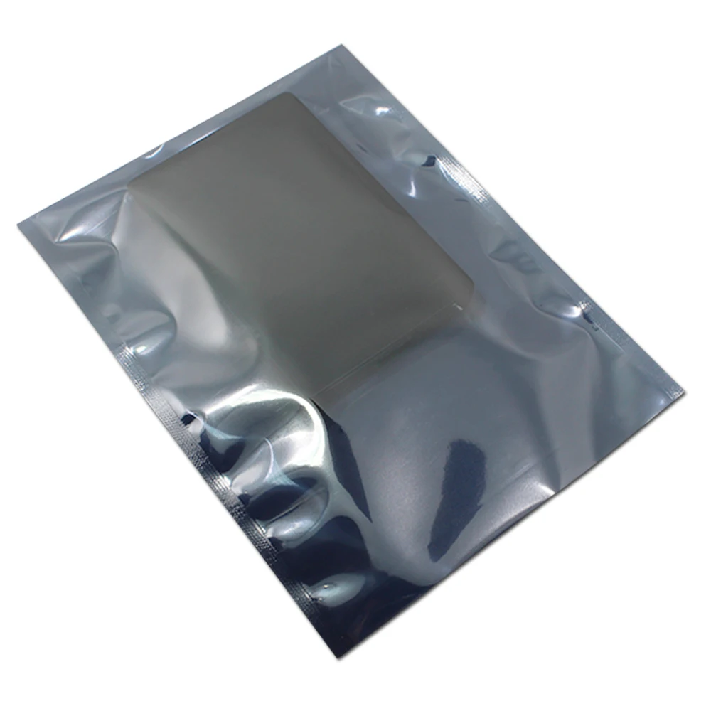 

12*16cm Anti Static Shielding Plastic Packaging Bags ESD Anti-Static Storage Pack Bag Open Top Antistatic Poly Pouch 100Pcs/Lot