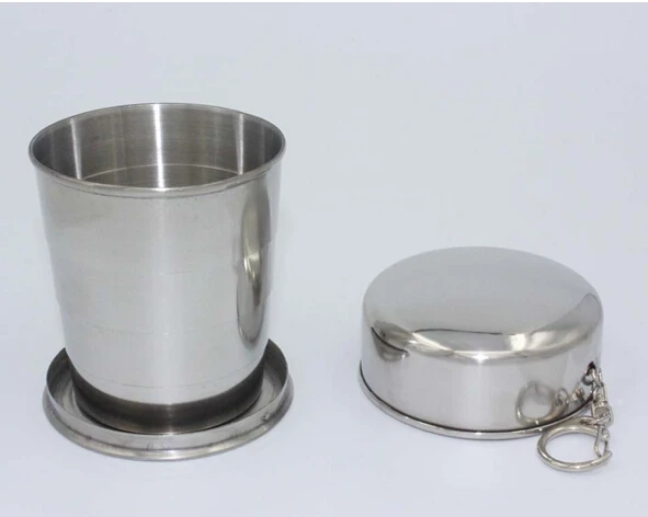 1PC grade food 304 stainless steel telescopic cup large capacity 250ml travel folding cup JZ 1133
1PC grade food 304 stainless steel telescopic cup large capacity 250ml travel folding cup JZ 1133