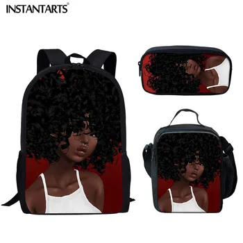 INSTANTARTS 3pcs Set School Bag for Teenager Girl Black Art African Girls Printing School Bags Student Children School Backpack
INSTANTARTS 3pcs Set School Bag for Teenager Girl Black Art African Girls Printing School Bags Student Children School Backpack