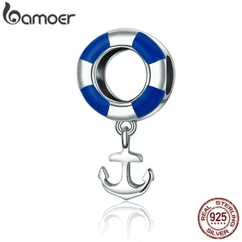 BAMOER Real 925 Sterling Silver Ocean Journey Lifebuoy Navy Beads fit Charm Bracelets Necklace Jewelry SCC176
BAMOER Real 925 Sterling Silver Ocean Journey Lifebuoy Navy Beads fit Charm Bracelets Necklace Jewelry SCC176