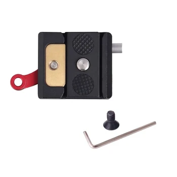 Aluminum Alloy Quick Release Plate Assembly with Lock Knob Safety Slot 1/4" Screw Mount for Camera Monitor Rig Cage
Aluminum Alloy Quick Release Plate Assembly with Lock Knob Safety Slot 1/4" Screw Mount for Camera Monitor Rig Cage
