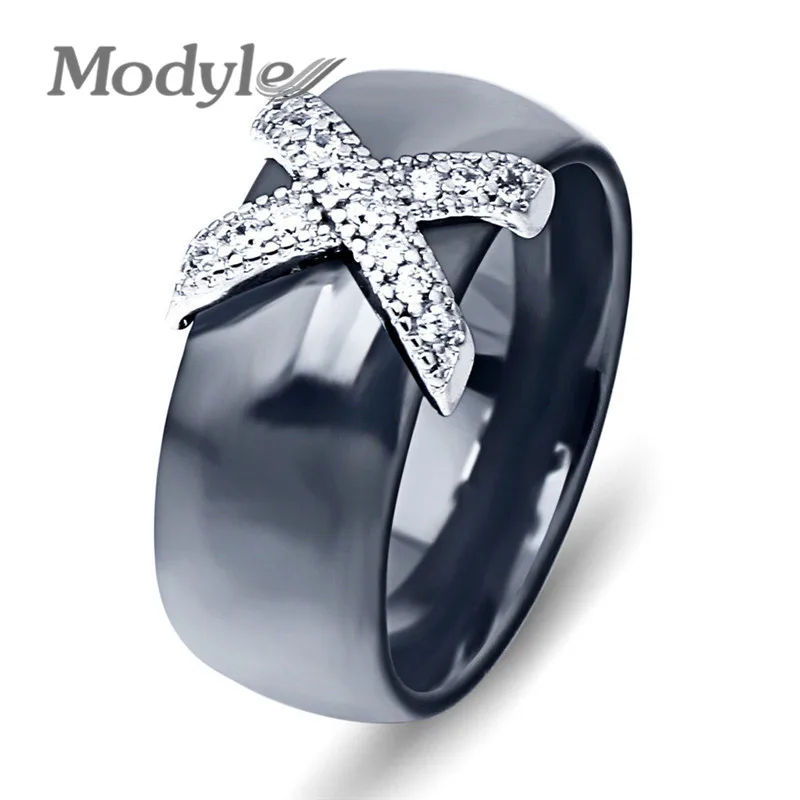 Modyle Fashion Rings Jewelry Female White Black Ceramic Boho Rings With Inlaid Crystal Cubic Zircon Rings for Women
Modyle Fashion Rings Jewelry Female White Black Ceramic Boho Rings With Inlaid Crystal Cubic Zircon Rings for Women