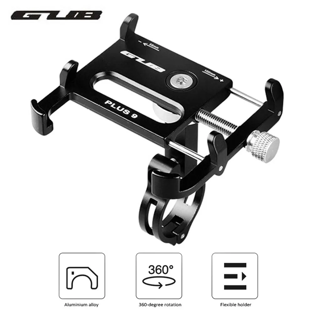 GUB PLUS 9 All Aluminum Alloy Universal 360 Degree Rotatable Cell Phone Holder Bicycle Mount Handlebar for for 3.5-6.2in Phones 
GUB PLUS 9 All Aluminum Alloy Universal 360 Degree Rotatable Cell Phone Holder Bicycle Mount Handlebar for for 3.5-6.2in Phones