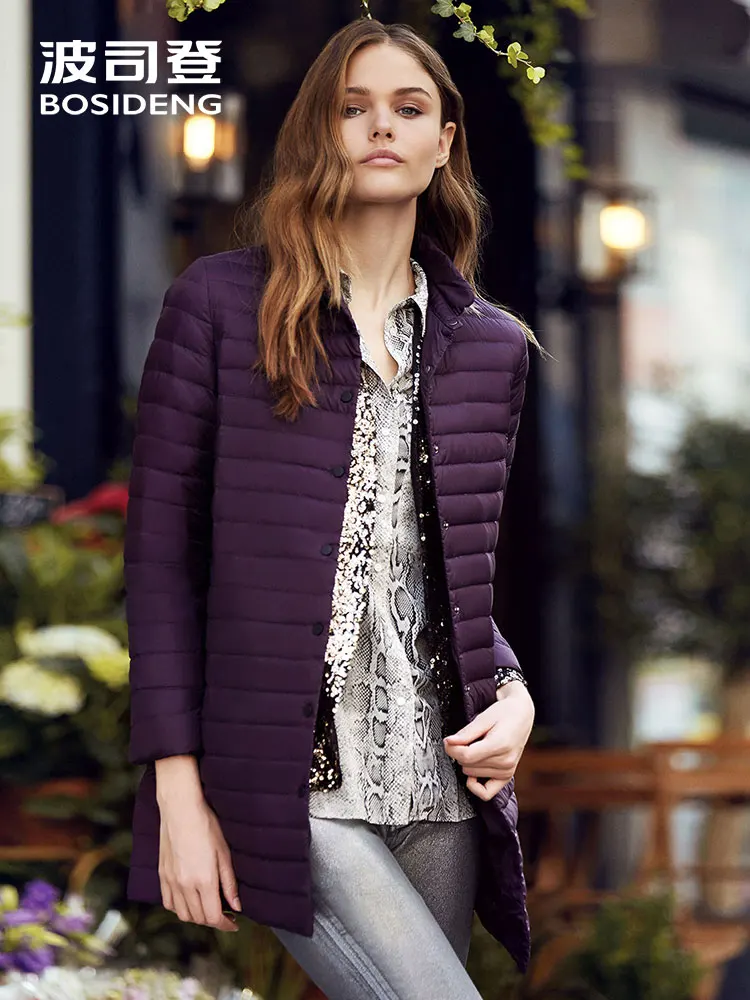BOSIDENG early winter down jacket Long parka stand Collar Fashion Thin Down coat Female high quality ultra light B70131104
BOSIDENG early winter down jacket Long parka stand Collar Fashion Thin Down coat Female high quality ultra light B70131104