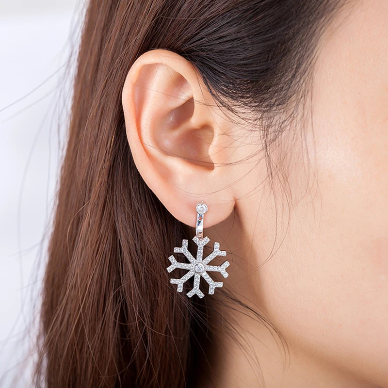DIEERLAN Korean 925 Sterling Silver Round Snowflake Earrings for Women Bijoux Wedding Statement Jewelry Brincos Pendientes
DIEERLAN Korean 925 Sterling Silver Round Snowflake Earrings for Women Bijoux Wedding Statement Jewelry Brincos Pendientes