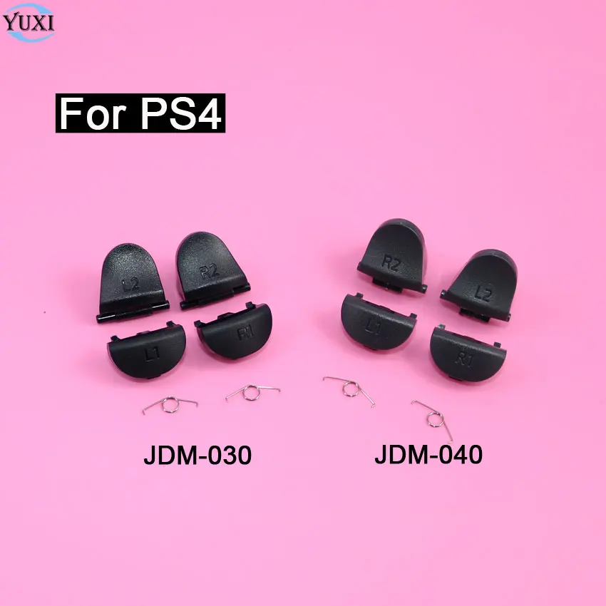 YuXi 100pcs Black Trigger Buttons Repair Parts L1 R1 R2 L2 with springs For Play Station 4 PS4 Controller JDM-030 / JDM-040
YuXi 100pcs Black Trigger Buttons Repair Parts L1 R1 R2 L2 with springs For Play Station 4 PS4 Controller JDM-030 / JDM-040