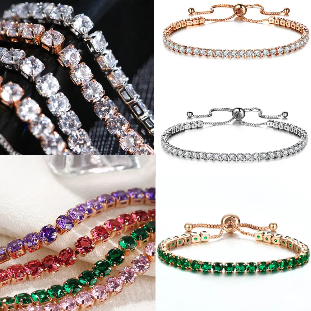Fashion Tennis Bracelet Bangle Cubic Zirconia Adjustable Pulseras Mujer Charm Bracelets For Women Bridal Wedding Jewelry Bijoux
Fashion Tennis Bracelet Bangle Cubic Zirconia Adjustable Pulseras Mujer Charm Bracelets For Women Bridal Wedding Jewelry Bijoux