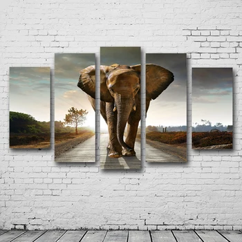 5 Panels Canvas Printing Elephant Walking Picture For Living Room Wall Art Modular Pictures Cuadros Decoration Canvas Print
5 Panels Canvas Printing Elephant Walking Picture For Living Room Wall Art Modular Pictures Cuadros Decoration Canvas Print