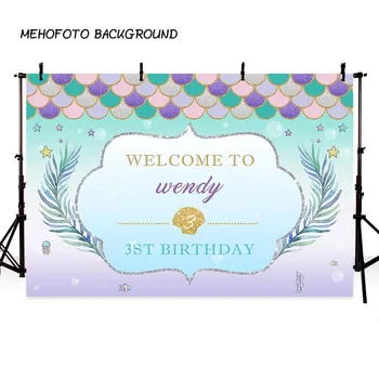 Mermaid Shell Backdrop Wedding Photo background Birthday Party Customized banner photography studio background LV-517
Mermaid Shell Backdrop Wedding Photo background Birthday Party Customized banner photography studio background LV-517