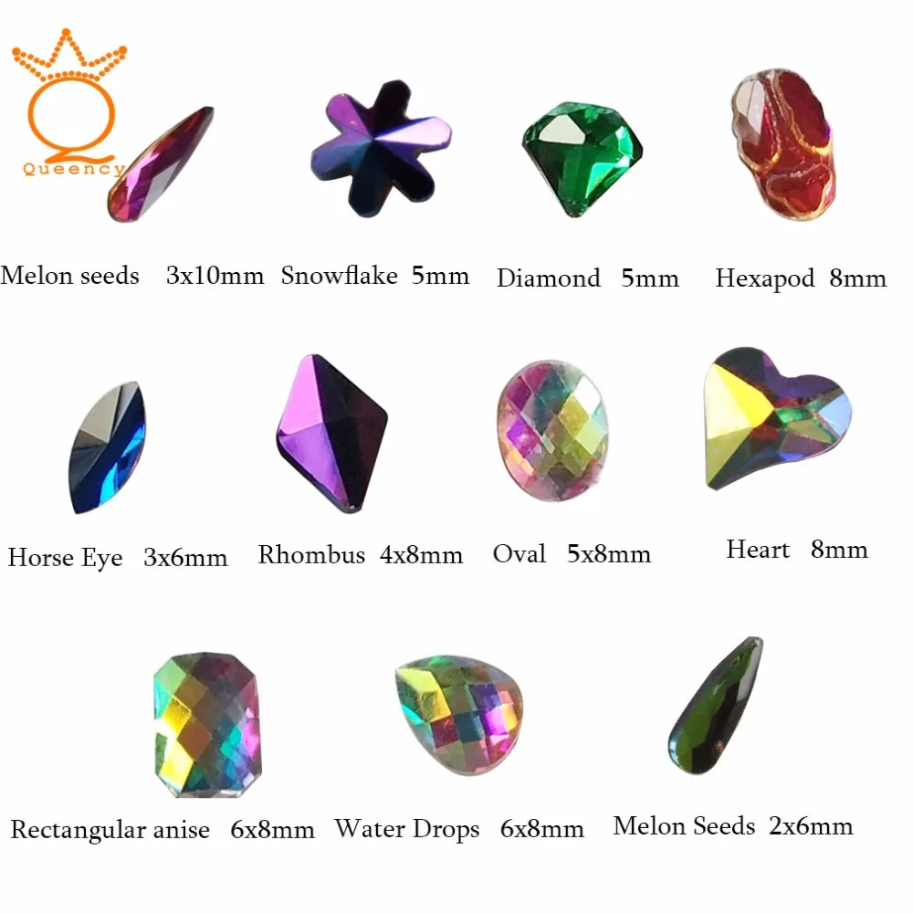 144pcs Different Shape Nails Crystal Rhinestones Flatback Non Hotfix Stones 3d Strass Nail Art Decorations AB Colors
144pcs Different Shape Nails Crystal Rhinestones Flatback Non Hotfix Stones 3d Strass Nail Art Decorations AB Colors