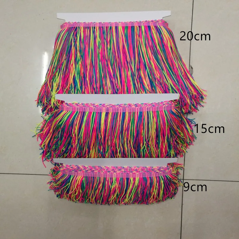 9CM-15CM-20CM different size colorful tassel trimming 2018 new!10 Meters/pack fringe trims for dance dresses sewing HOT!
9CM-15CM-20CM different size colorful tassel trimming 2018 new!10 Meters/pack fringe trims for dance dresses sewing HOT!