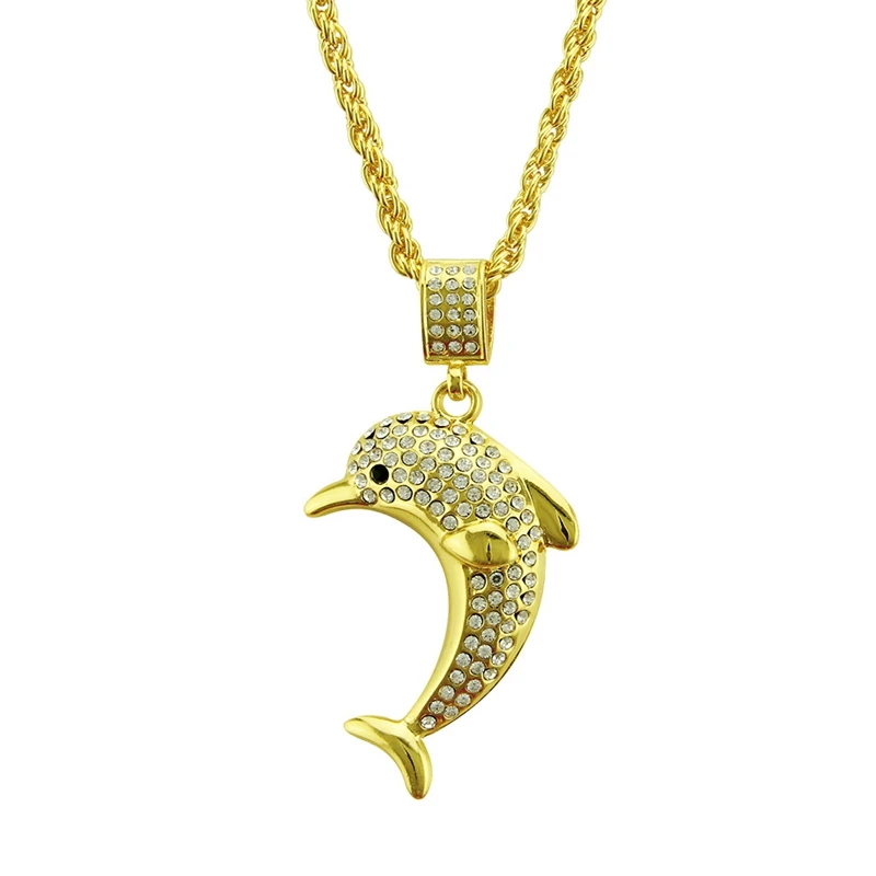 1pcs 5.6cm*4.2cm Rhinestone Dolphin Pendant Hip Hop Necklace Men's Necklace Jewelry For Jewelry Gift
1pcs 5.6cm*4.2cm Rhinestone Dolphin Pendant Hip Hop Necklace Men's Necklace Jewelry For Jewelry Gift