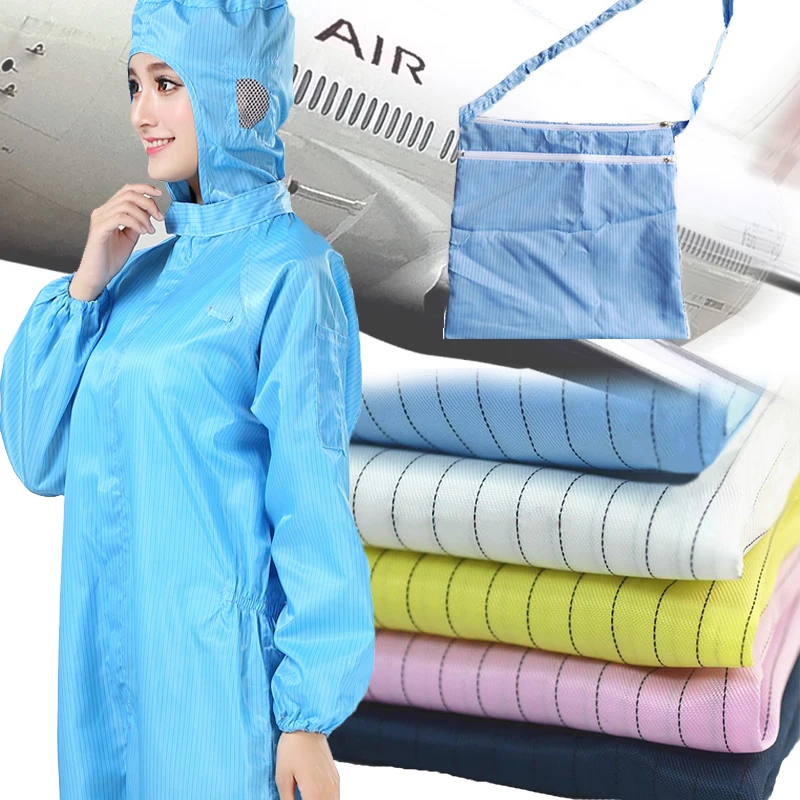 size 100cm*150cm Antistatic fabric Anti-static fabric polyester fabric making for Clean clothi fabric
size 100cm*150cm Antistatic fabric Anti-static fabric polyester fabric making for Clean clothi fabric