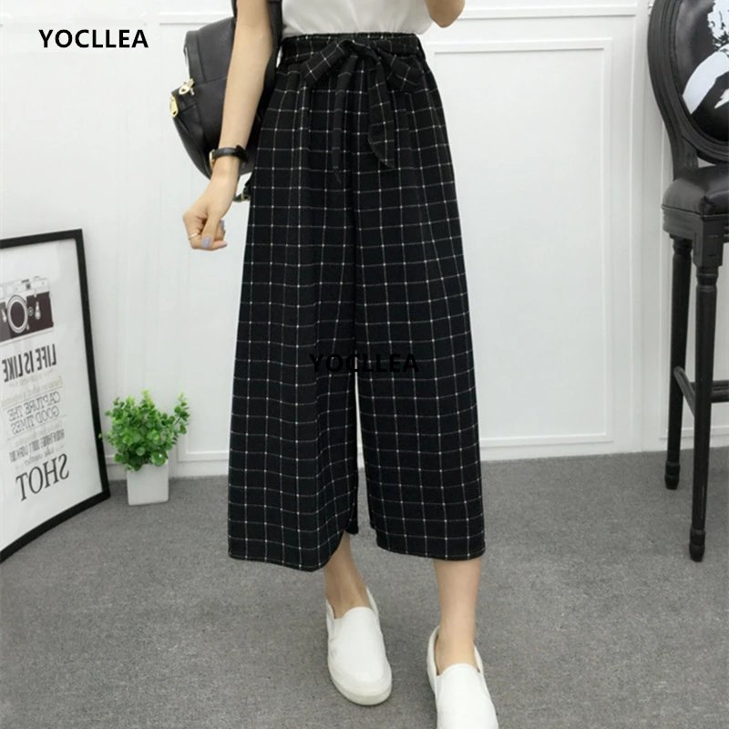 2018 Spring Autmn Wide Leg Pants Women High Waist Striped Ankle Length Pants Loose Palazzo Trousers ELegant Office Lady Pants
2018 Spring Autmn Wide Leg Pants Women High Waist Striped Ankle Length Pants Loose Palazzo Trousers ELegant Office Lady Pants